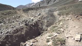 Debris Flow Aconcagua  Argentina 2015 [upl. by Doll]