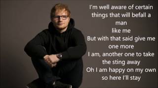 Ed Sheeran  Eraser LYRICS [upl. by Kirad716]