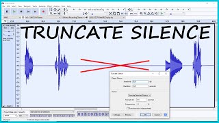 Audacity Remove Silence in Audio using Truncate Silence [upl. by Coats]