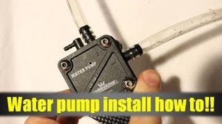 RC Boat Water Pump Custom Install  How To [upl. by Haggar]