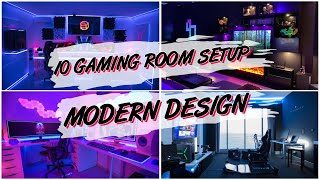 10 GAMING ROOM SETUP MODERN DESIGN [upl. by Bellaude666]