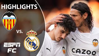 Valencia vs Real Madrid  LaLiga Highlights  ESPN FC [upl. by Mckale965]