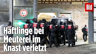 Gefängnismeuterei Polizei stürmt Knast in Thüringen  JVA Untermaßfeld [upl. by Nnelg]