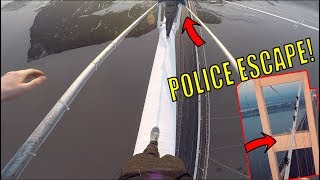 CRAZY BRIDGE CLIMB POLICE ESCAPE [upl. by Aroc]