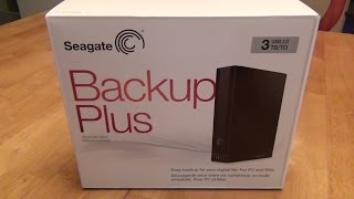 Seagate Backup Plus 3TB External Hard Drive STCA3000101 Review [upl. by Eledoya]