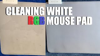 HOW TO CLEAN WHITE RGB MOUSE PAD  RAZER GOLIATHUS CHROMA [upl. by Rettig]