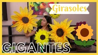 GIRASOL GIGANTE CON PAPEL CREPEDYLMELISA ZUJEY [upl. by Aisyla]