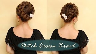 Crown Braid do it on yourself  Flechten mit knielangen Haaren [upl. by Notnyw]