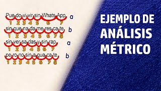 Cómo analizar la MÉTRICA de un POEMA [upl. by Llemar]