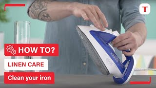 How to clean your iron  Tefal [upl. by Aicirtap563]